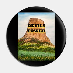 Devils Tower landscape Pin