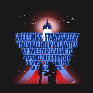 Greetings Starfighter grunge style T-Shirt