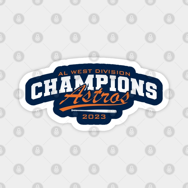 Astros AL WEST Division 2023 Champs Magnet by Nagorniak