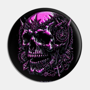 Hardcore Skull | Skater Skull | Japanese Skull Pin