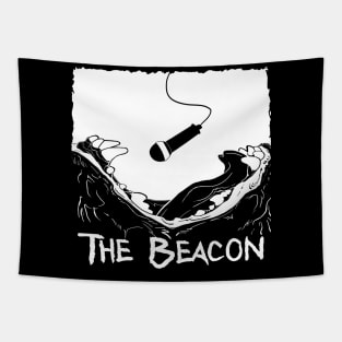 The Beacon - monochrome & tattered Tapestry