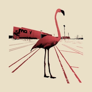 A Flamingo at the mall parking lot T-Shirt