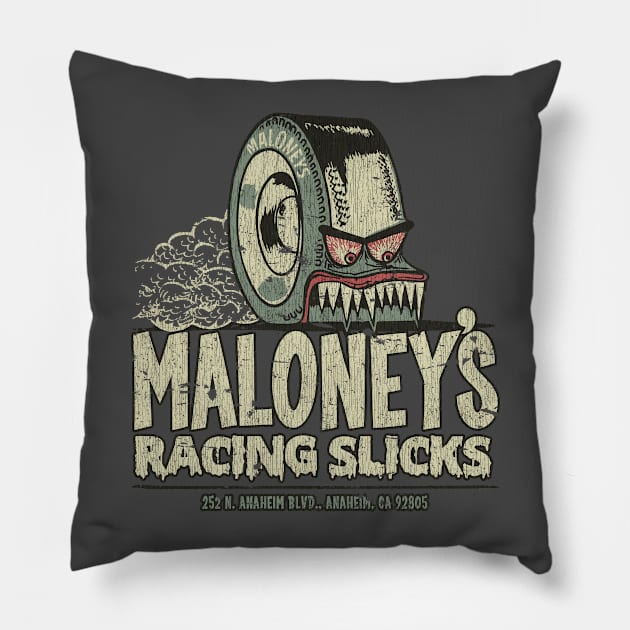 Maloney's Racing Slicks Pillow by JCD666