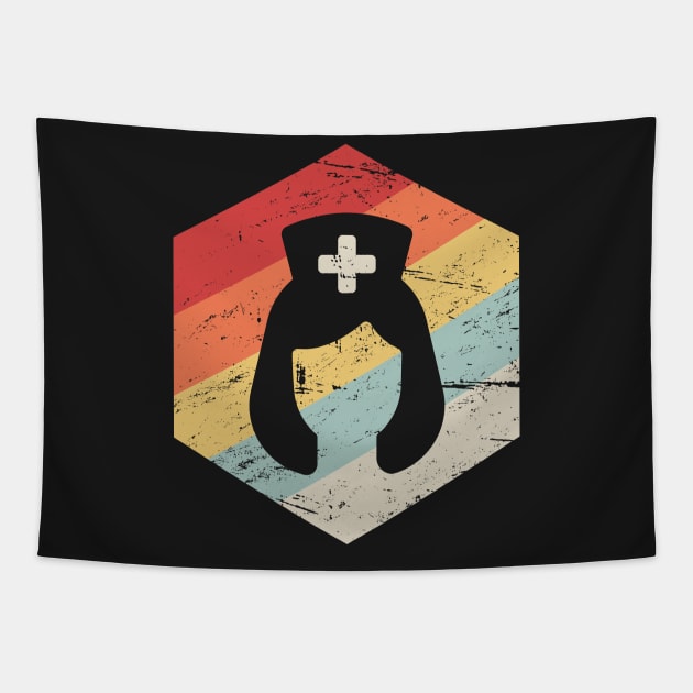 Retro Vintage Nurse Icon Tapestry by MeatMan