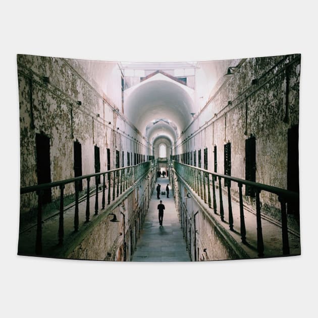 Eastern State Penitentiary Tapestry by tessiaphoto