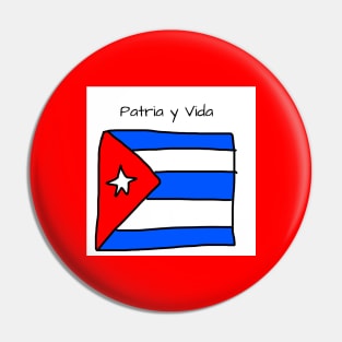 Patria y Vida Cuban Flag Pin