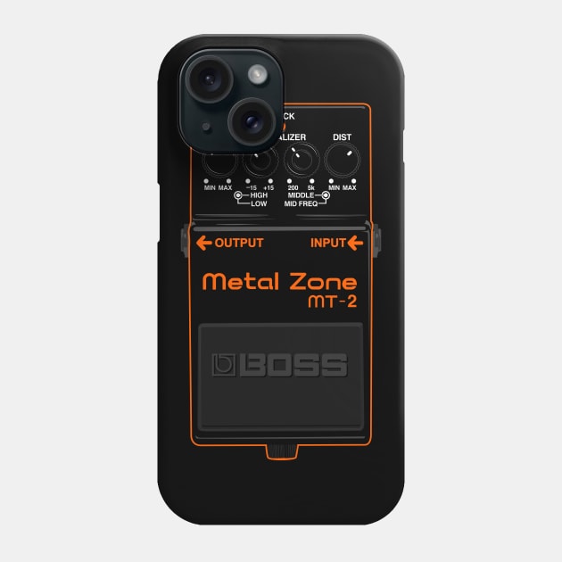 Metal Zone MT-2 Pedal Phone Case by dcescott