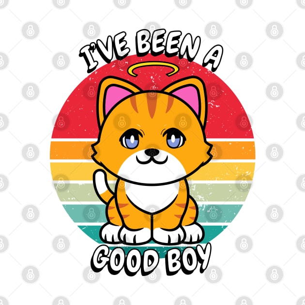 Cute orange cat is a good boy by Pet Station