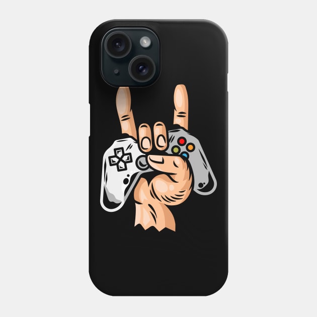 Playing Game Vector Art Phone Case by Ken Asahvey