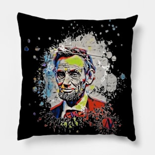 Abraham Lincoln art design Pillow