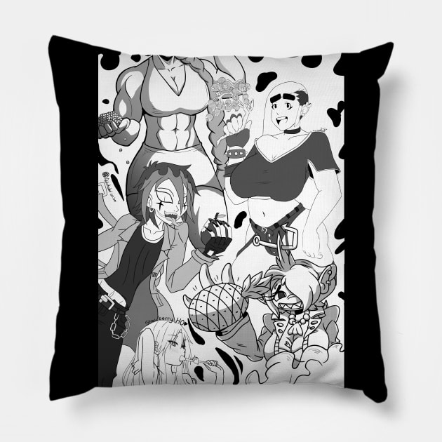 The Fruit Hive Pillow by Jorbias