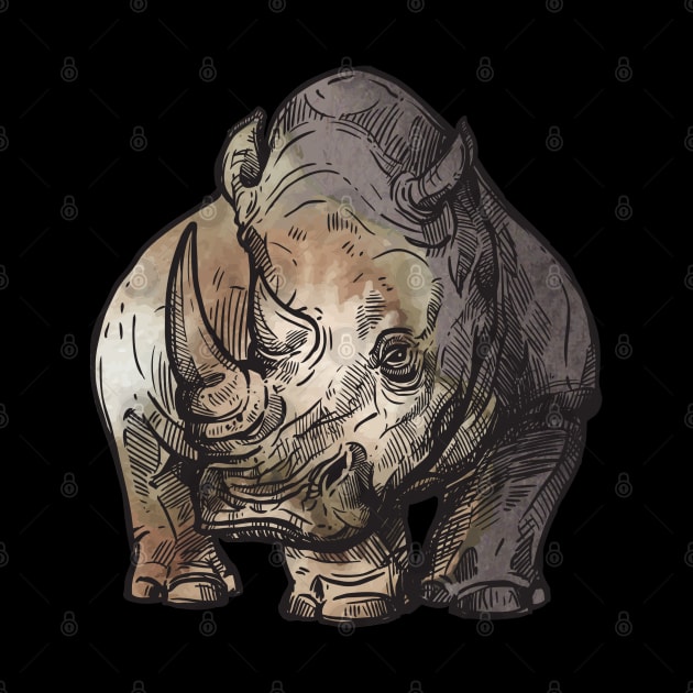 Rhino by LittleAna