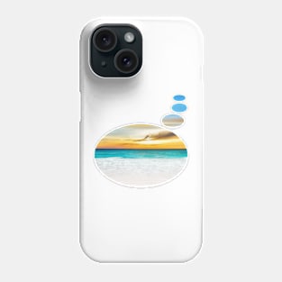 Beach Thought Bubble Phone Case