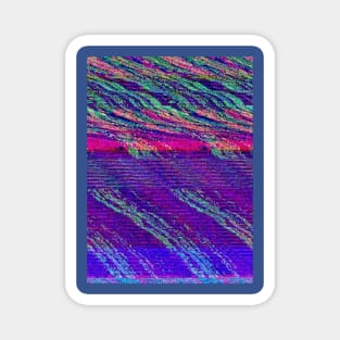 Vaporwave Glitch Television Magnet