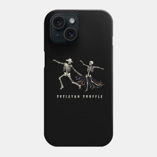 Skeleton Shuffle - Dancing Skeletons Halloween Design Phone Case