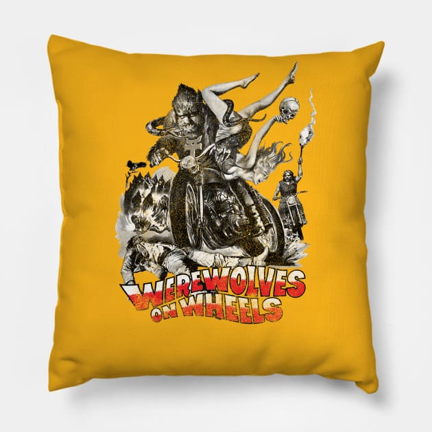 Werewolves on Wheels Pillow by Geekeria Deluxe