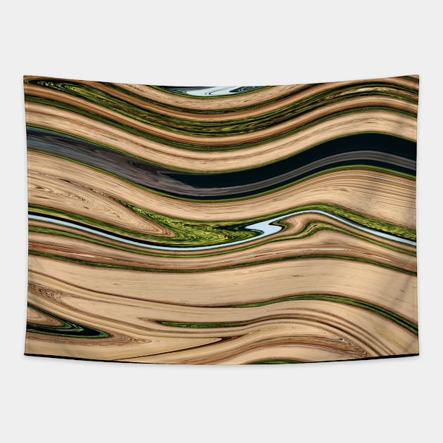 Paige Marble Liquid Waves colors grading pattern Tapestry by Dolta