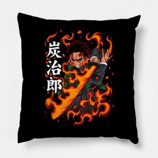 demon slayer anime kawaii Pillow