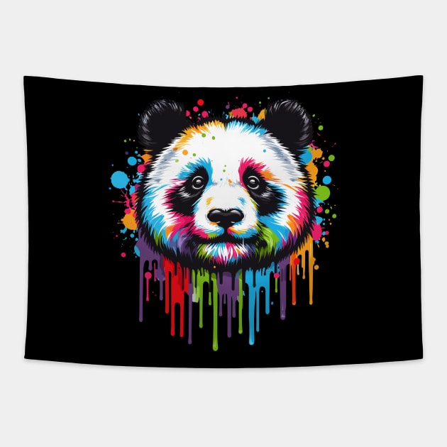 Giant Panda Colors Tapestry by Graceful Designs