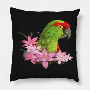 mountain parrot Pillow