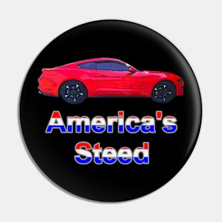 America's Steed - Red Pin