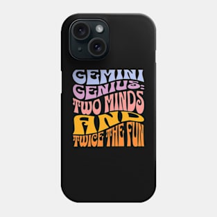 Gemini Genius Zodiac Sign Birthday Phone Case