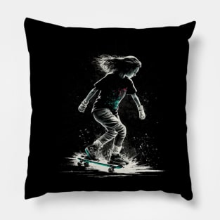 skater girl Pillow