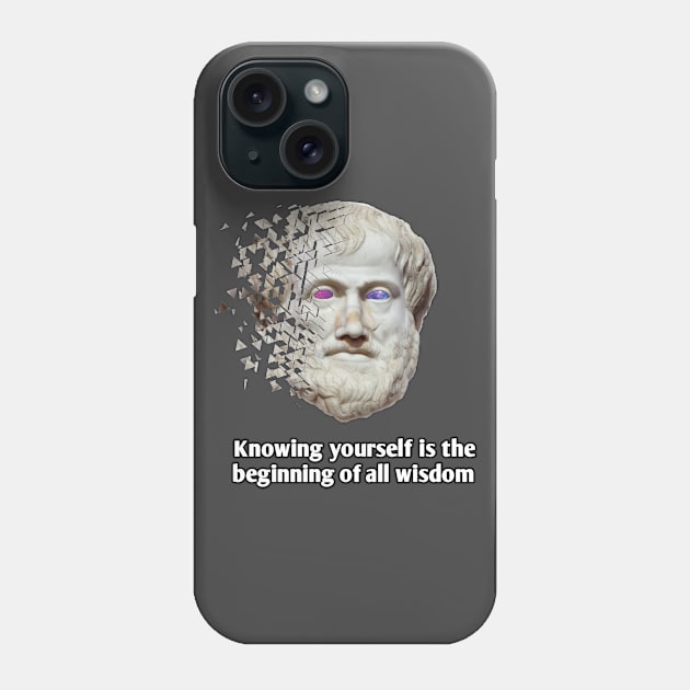 Aristotle Wisdom Phone Case by Wollvie