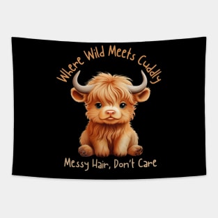 Cute Highland Cow Tapestry