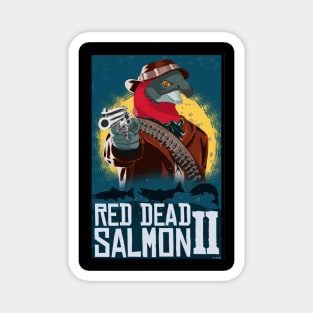 Red Dead Salmon Magnet