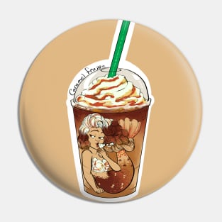 Caramel Frappe Mermaid Pin