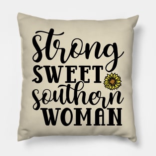 Strong Sweet Southern Woman Pillow