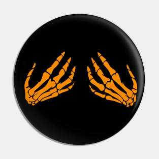 Skeleton Hands Halloween Pin