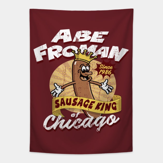 Abe Froman Sausage King of Chicago Retro 1986 Dks Tapestry by Alema Art