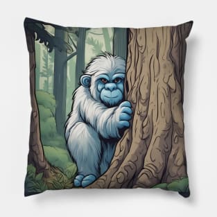 awkward yeti inspired Shy Sasquatch Pillow