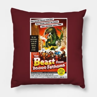 THE BEAST FROM 20,000 POSTER Pillow