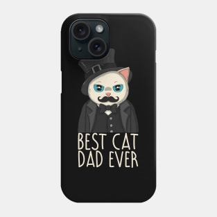 Best Cat Dad Ever White Version Phone Case