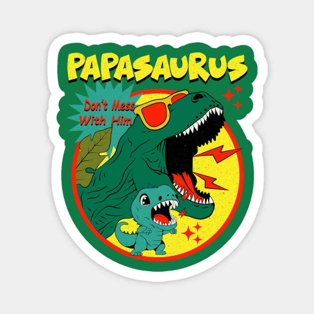 Papasaurus Magnet by Oiyo