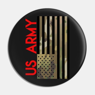 US ARMY CAMOUFLAGE FLAG Pin