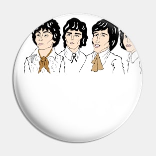 LEGENDARY ROCK BAND FAN ART Pin