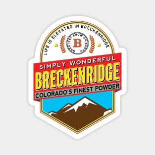 Ski Breckenridge Colorado Skiing Hiking Climbing Magnet