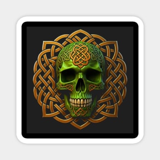 Celtic Knot Skull Magnet