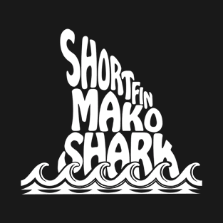 Shortfin Mako Shark Fin Trendy T-Shirt Fishing Design T-Shirt