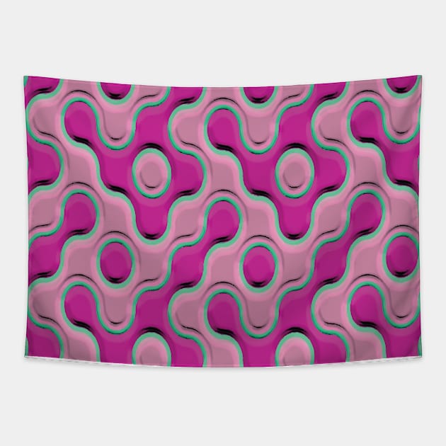 Purple Abstract Art Tapestry by BruceALMIGHTY Baker