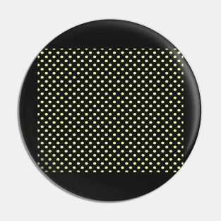 Lemon Yellow Polka Dot Pattern Pin