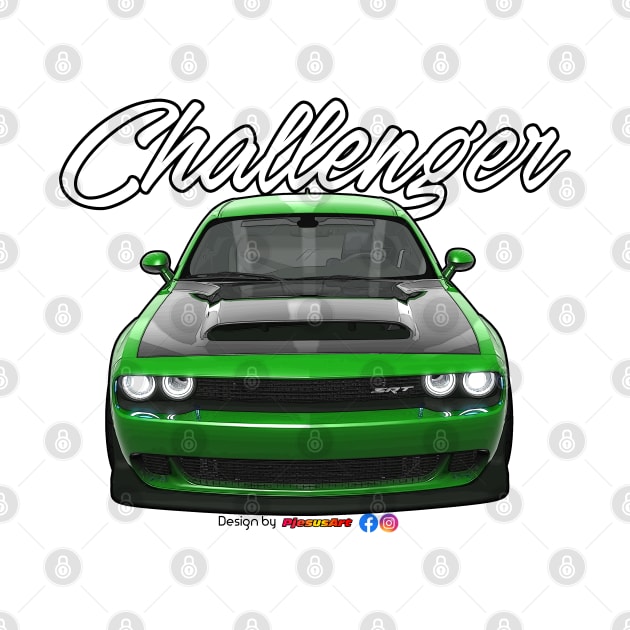 Challenger SRT Green by pjesusart by PjesusArt