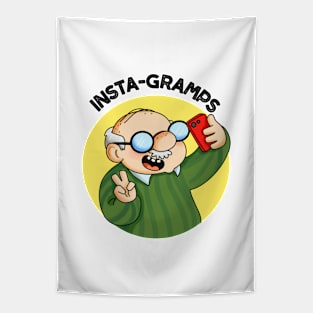 Instagramps Cute Social Media Grandpa Pun Tapestry