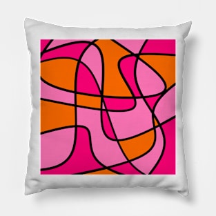 Pink and Orange Loveliness Pillow