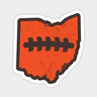 Cleveland Browns Ohio Football Fan Laces Design Magnet