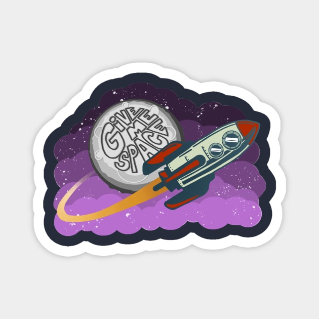 I Need Space Magnet by Owllee Designs